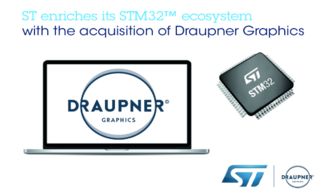 意法半導體收購Draupner Graphics 強化人工智能基礎軟件與圖形用戶界面開發能力